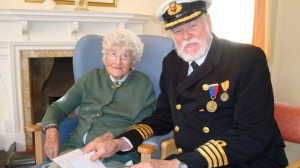 Lowell Lytel with Millvina Dean