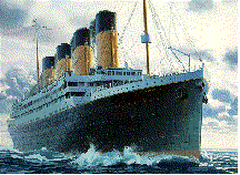 Titanic image in color